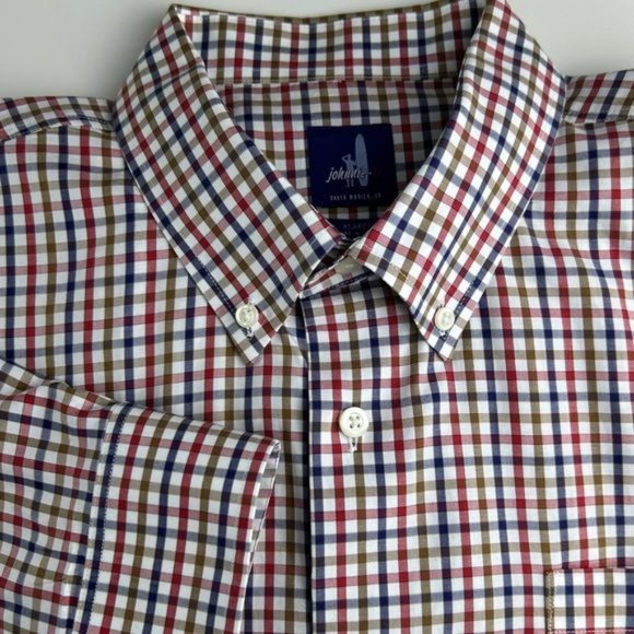 Johnnie-O Other - JOHNNIE-O Shirt Men's Button Down Multicolored Check Preppy Long Sleeve DressXL